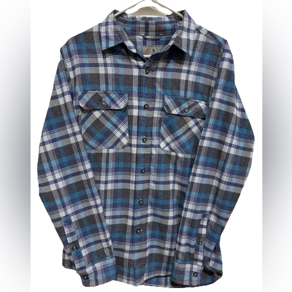 Women Royal Robbins Long Sleeve Button Down‎ Plaid Flannel Medium Hiking Outdoor